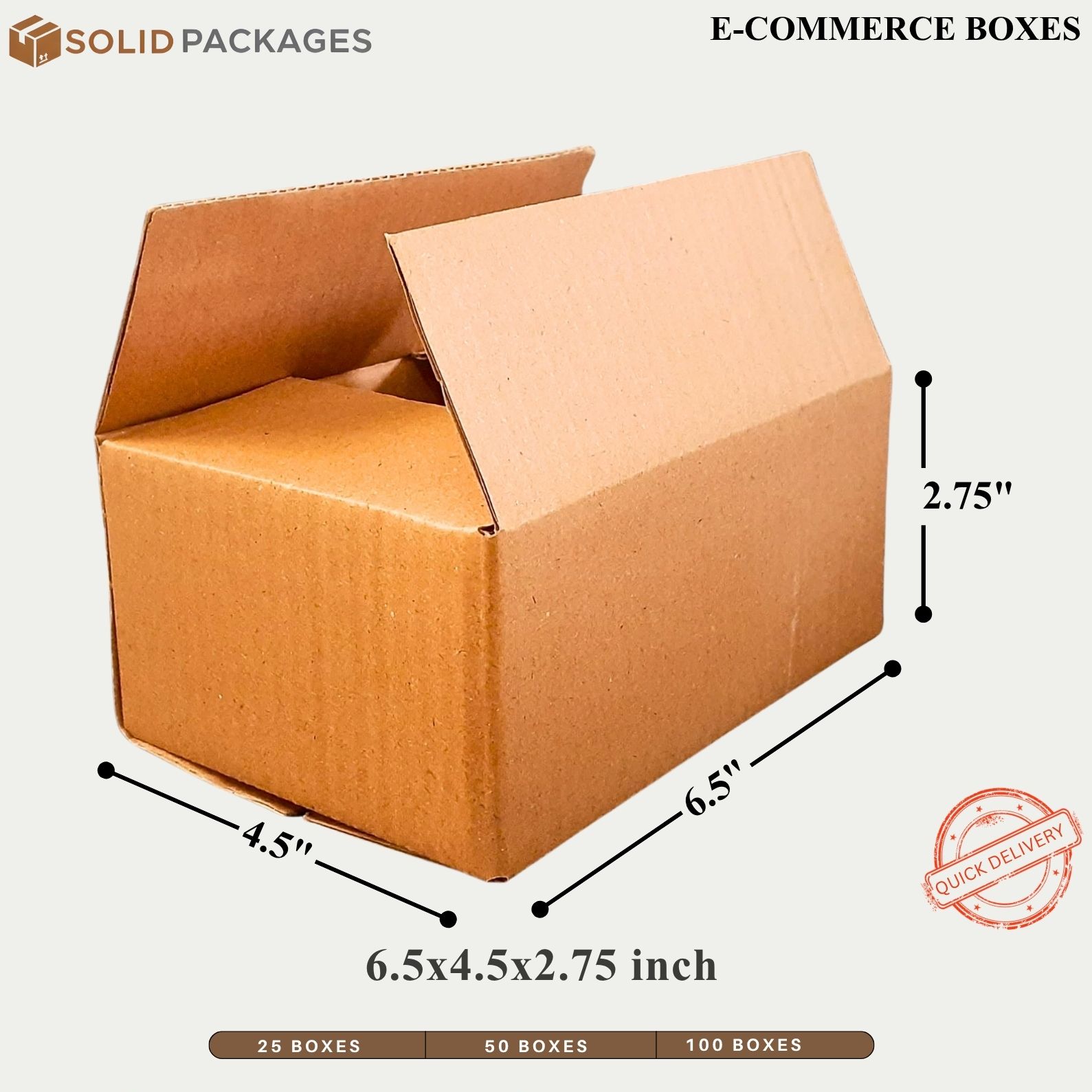 4 most selling Ecommerce Boxes | Pack of 50 Boxes | Carton boxes | Corrugated packing material | Corrugated boxes | Shipping cartons | Mailer boxes - Image 2