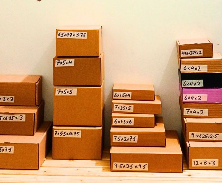 Corrugated Carton Boxes | Pack of 25 Boxes | Multiple Sizes Shipping Box | Packaging | Mailer boxes | ecommerce box | Solid Packages - Image 2