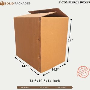 Carton Box | 14.5x9.5x14 Inches | 5 Ply Hard Corrugated Boxes Packaging Box | shifting Box | Solid Packages