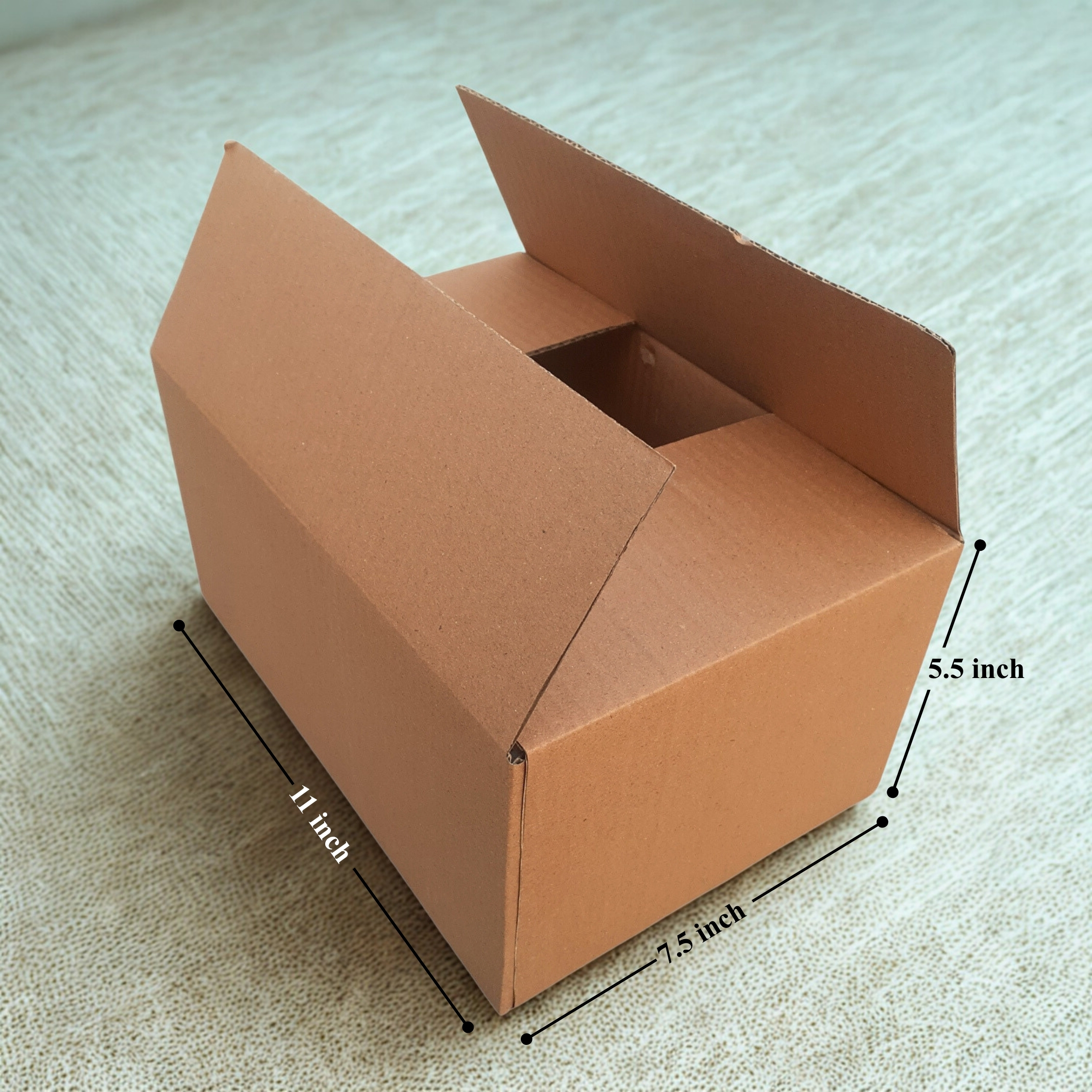 11x7x5.5 Inches - 3 Ply - Carton Style - Image 3
