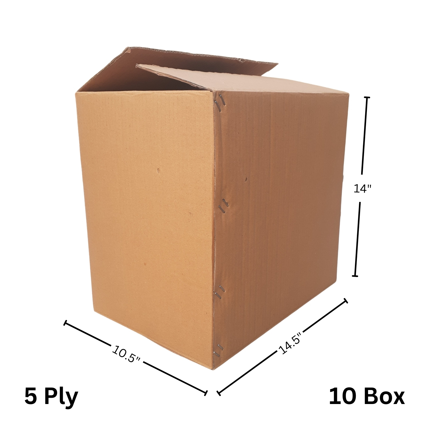 Carton Box | 14.5x9.5x14 Inches | 5 Ply Hard Corrugated Boxes Packaging Box | shifting Box | Solid Packages - Image 2